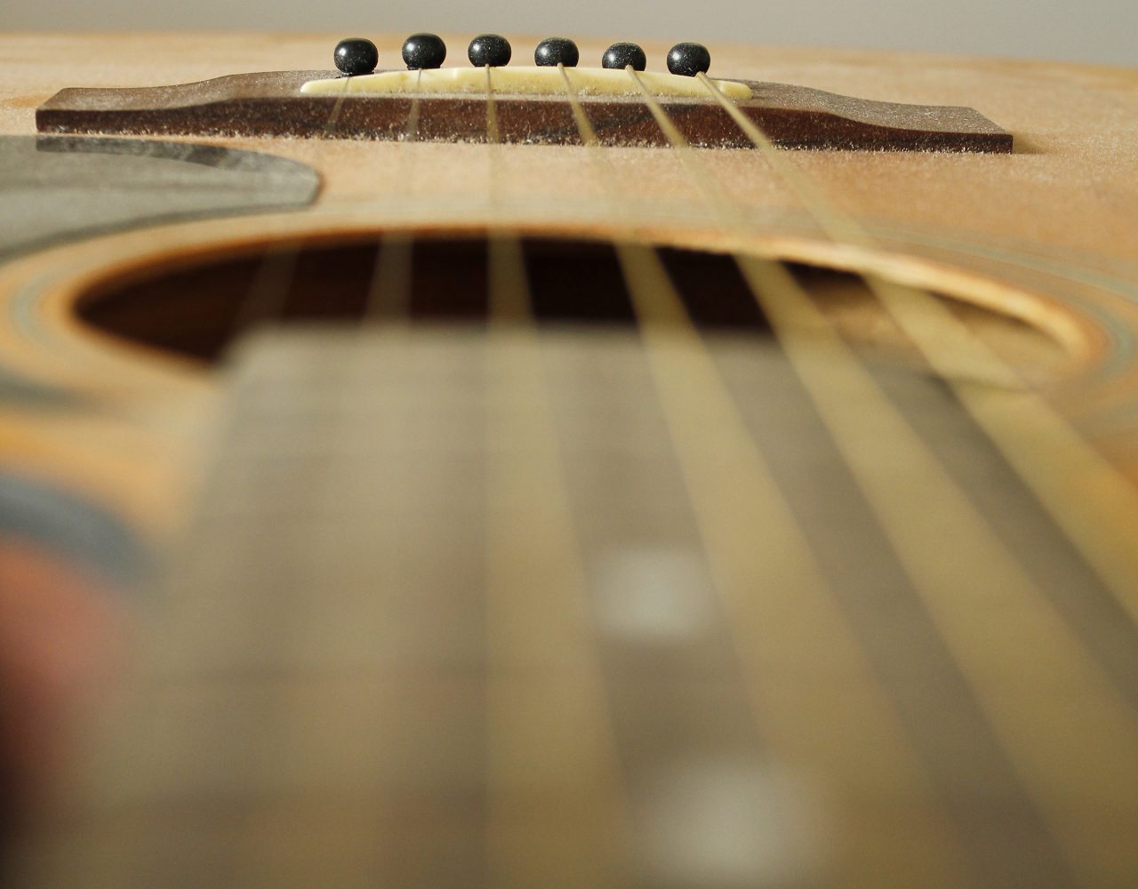 Guitar bridge focus